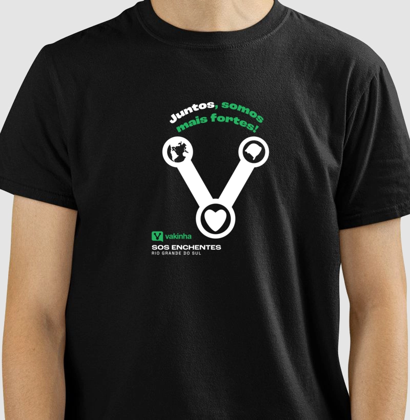 CAMISETA - JUNTOS SOMOS MAIS FORTES