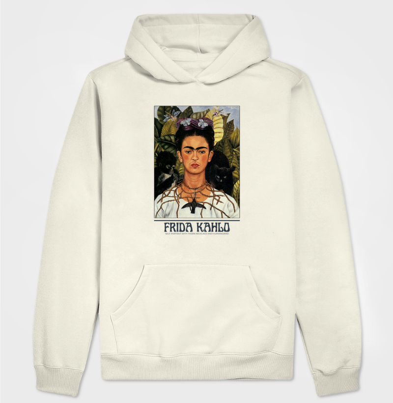 Self-Portrait with Thorn Necklace and Hummingbird (1940) -  FridaKahlo