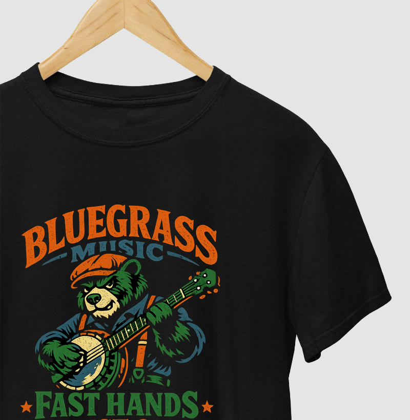 Camiseta Bluegrass Music – Fast Hands Honest Soul