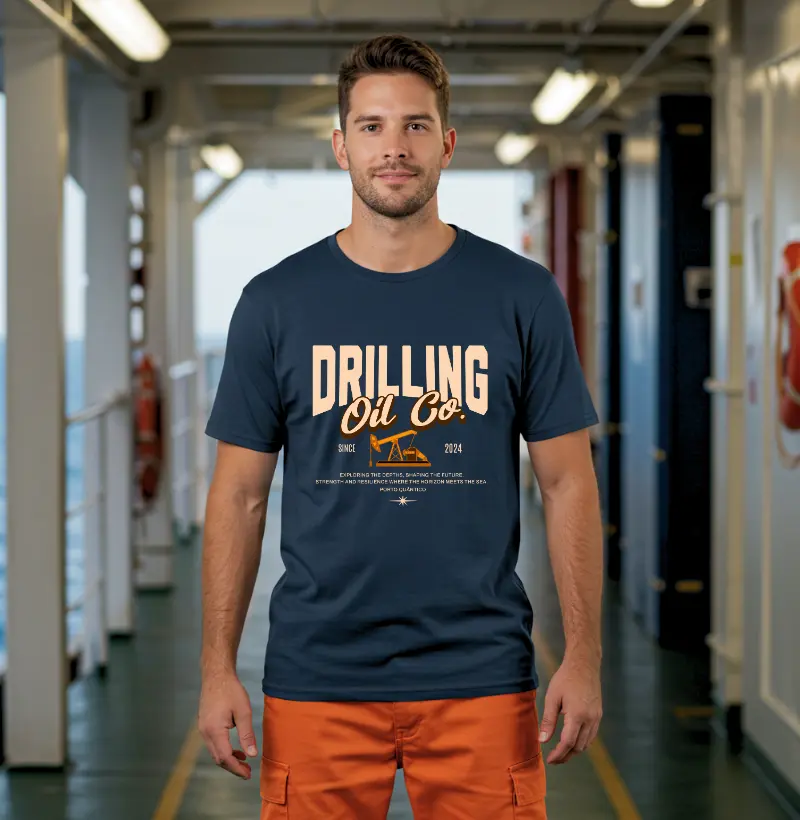 Camiseta Unissex 100% Algodão - Drilling Oil Co.