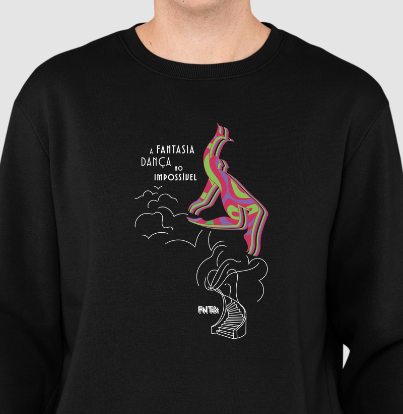 MOLETOM SUÉTER SLIM "FANTASIA" / DANÇA NO IMPOSSÍVEL