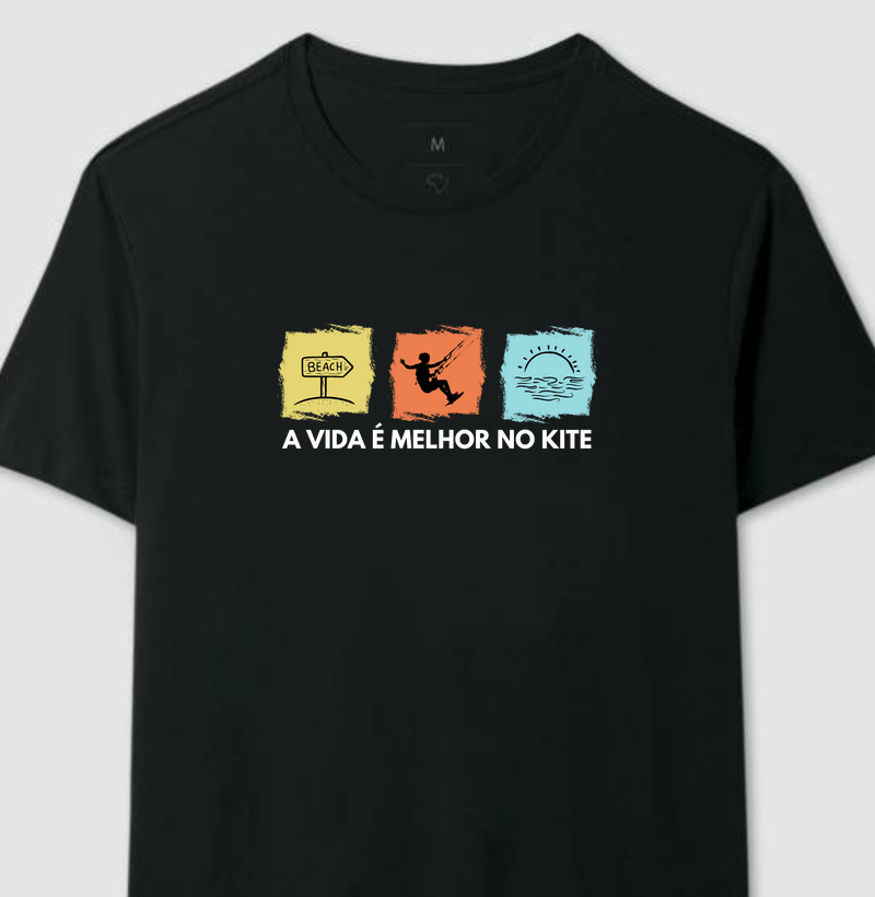 Vida melhor no kite - Algodão 30.1
