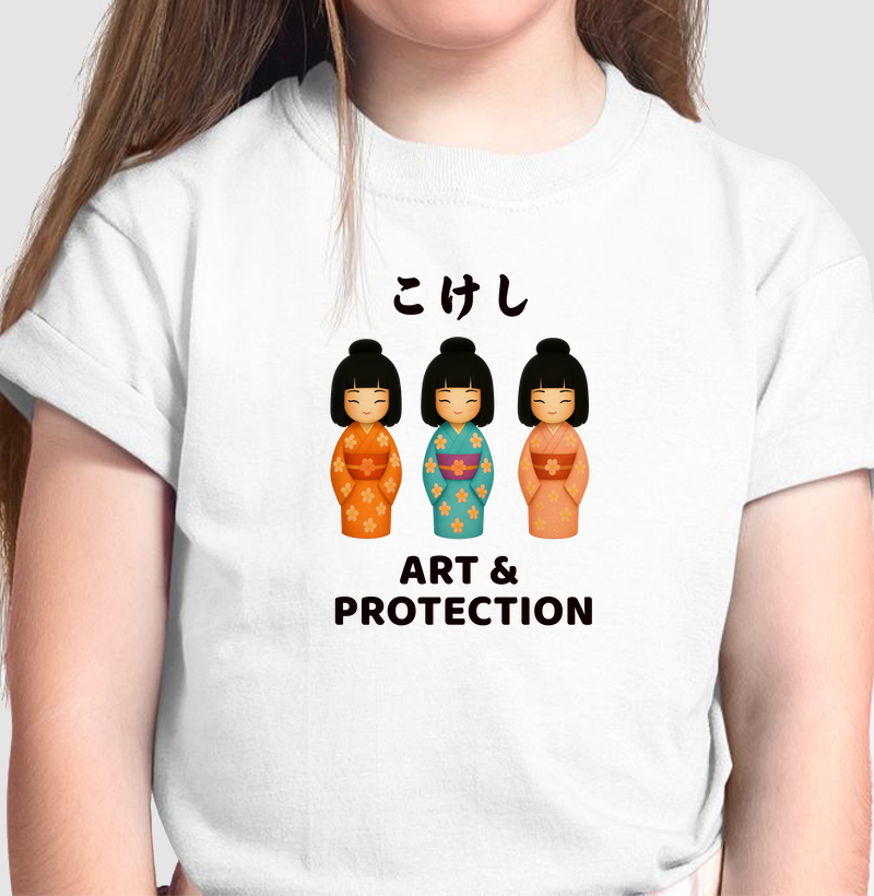 Camiseta Kokeshi - Arte & Proteção