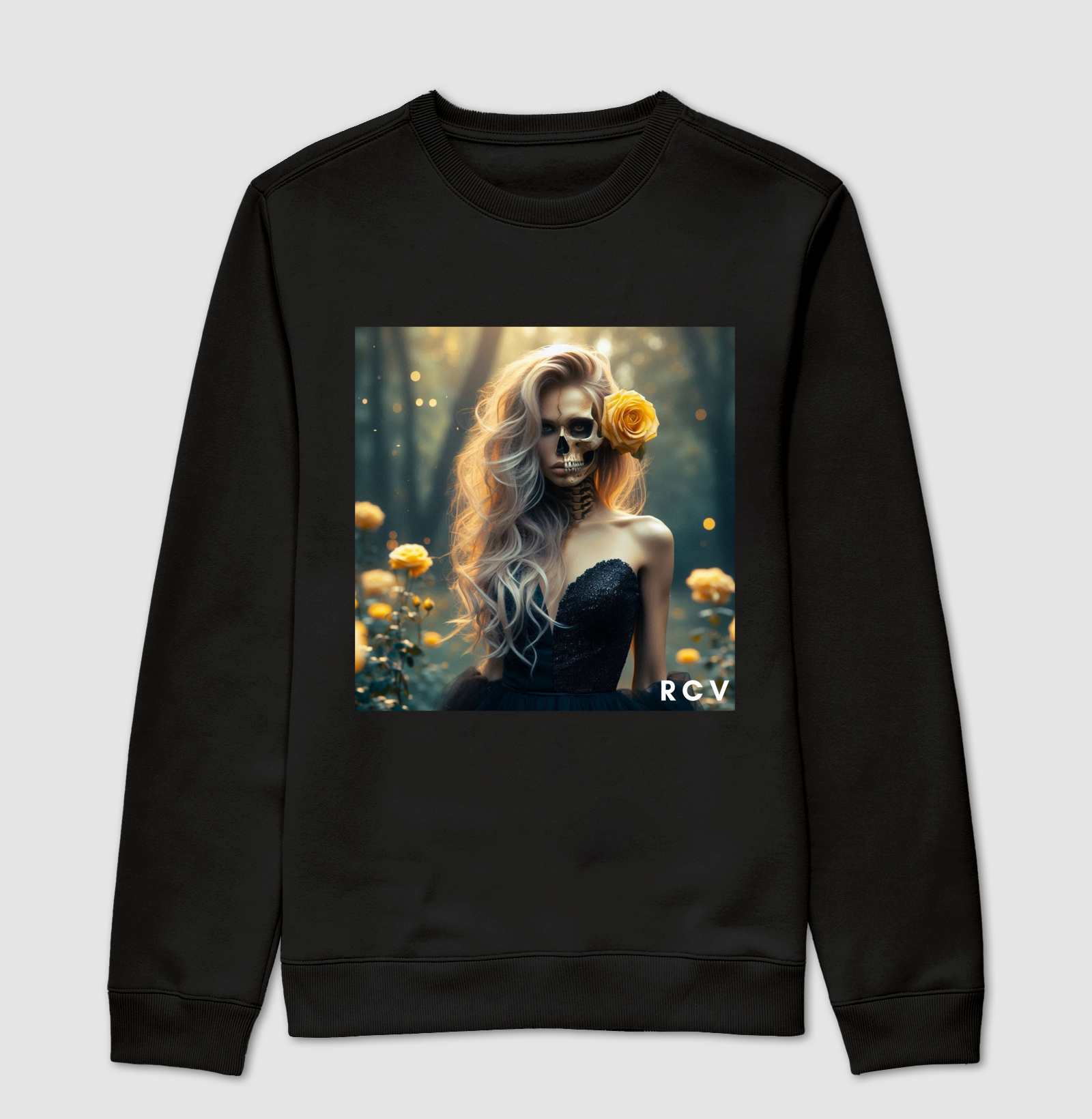 Camiseta RCV Rosa Caveira Feitiço