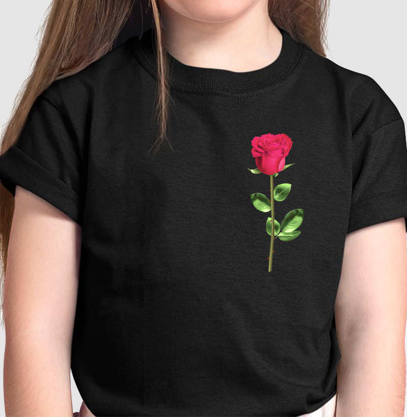 Coleção flores - Rosa no peito