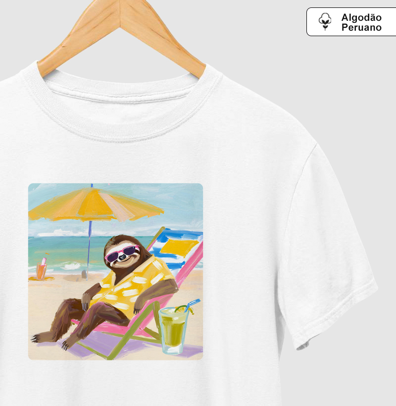 preguiça na praia