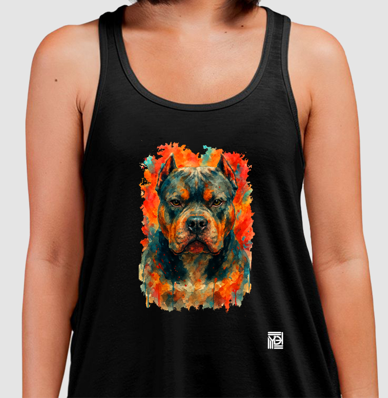 American Bully Aquarela