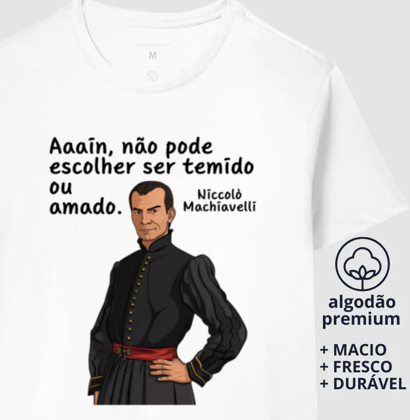 Camiseta Nicolau Maquíavel