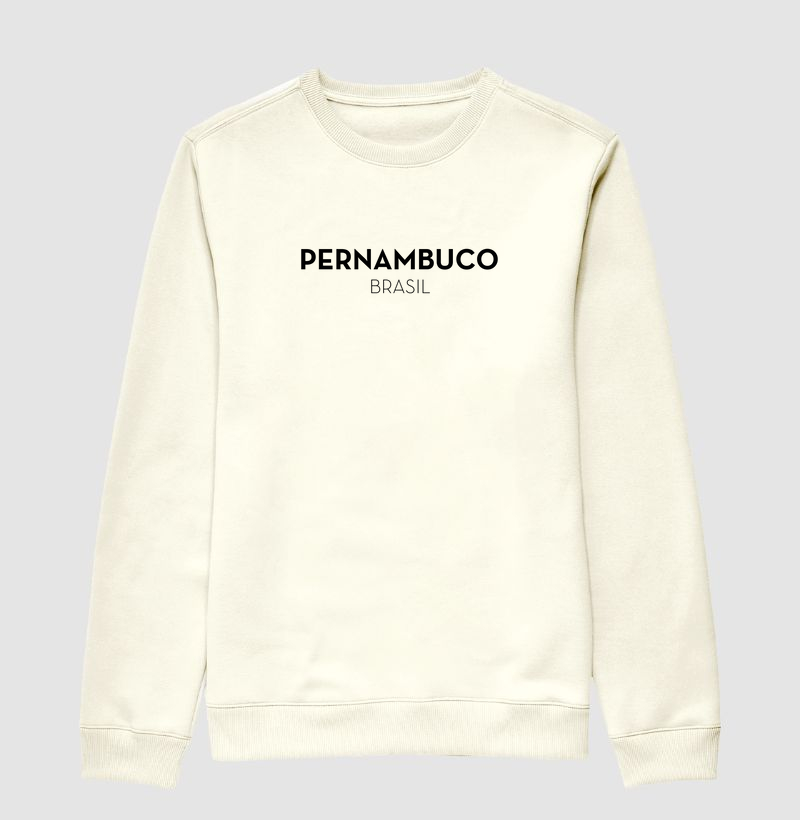Suéter Slim de Moletom Pernambuco Estado Brasil