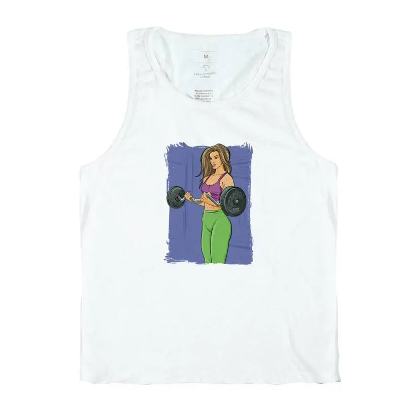 Mulher fazendo biceps V01