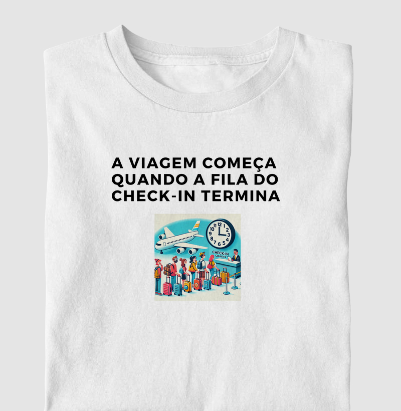 A viagem começa quando o check-in termina