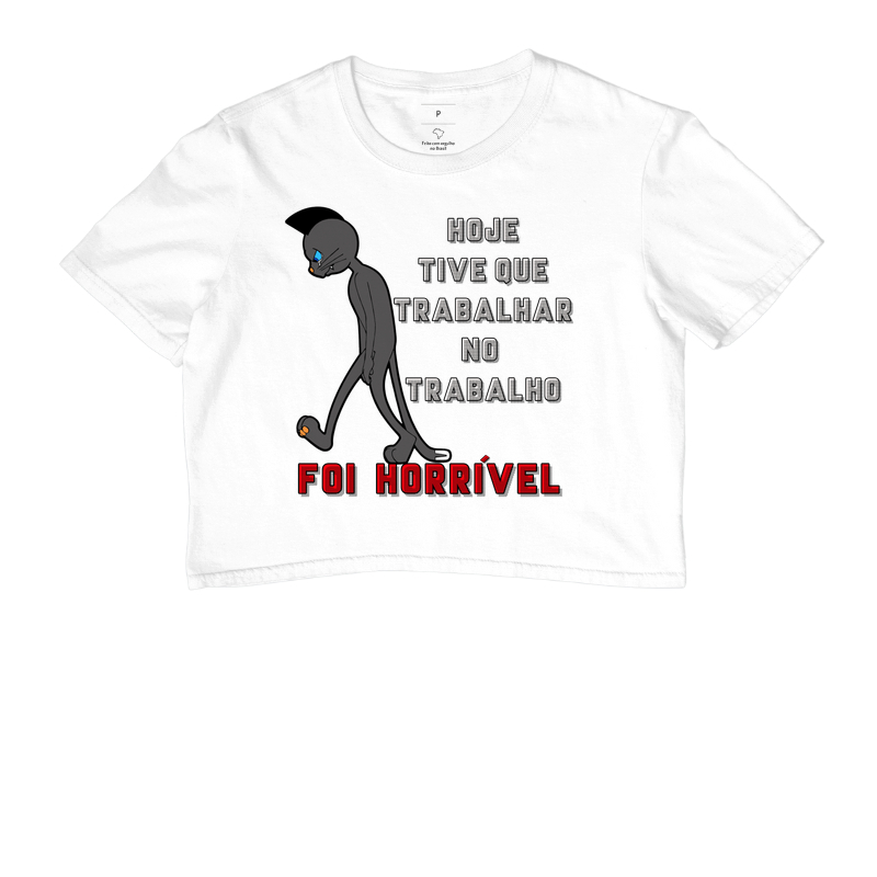 CROPPED DIVERTIDO - TRABALHO