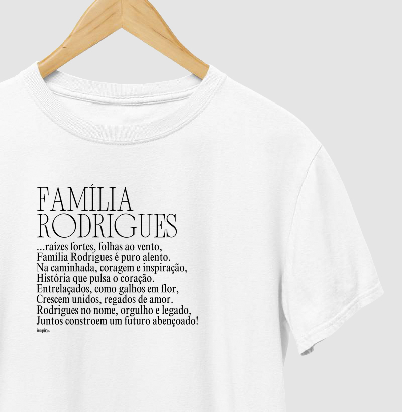 FAMÍLIA RODRIGUES | Algodão Premium