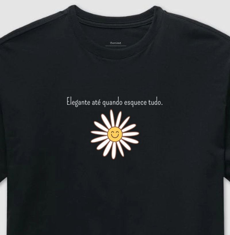 Elegante até quando esquece tudo.