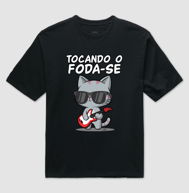 Camiseta Gato Sincero Tocando