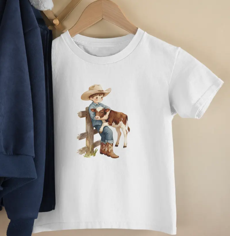 Menino com bezerro - kids