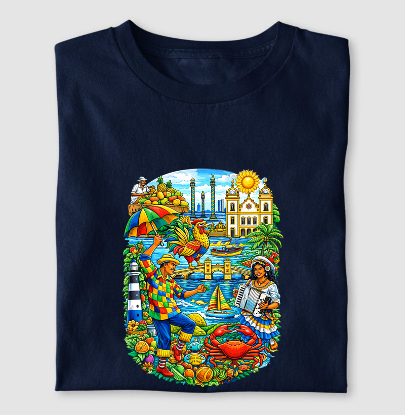 Camiseta Recife em Cores | OxenteWear
