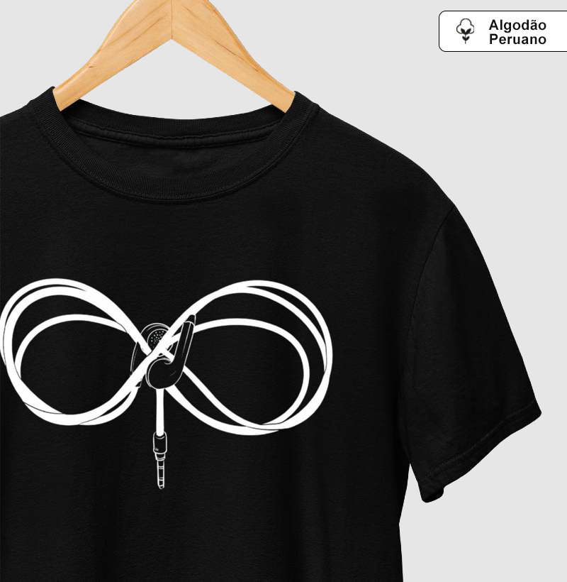 Fone infinito à mão