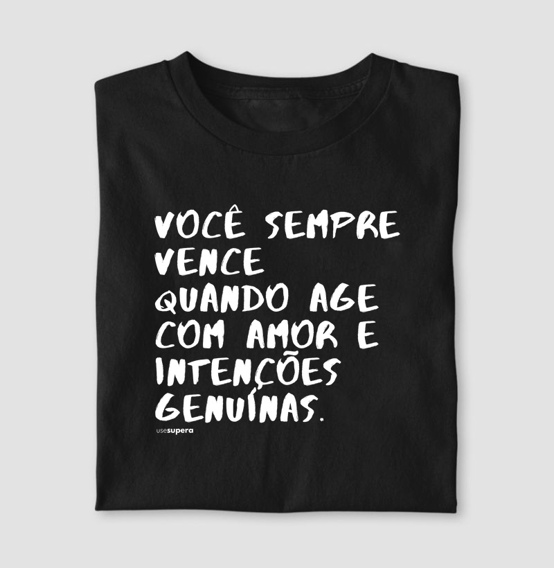 "Você sempre vence"