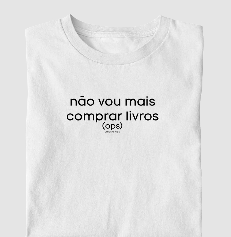 não vou mais comprar livros (ops)