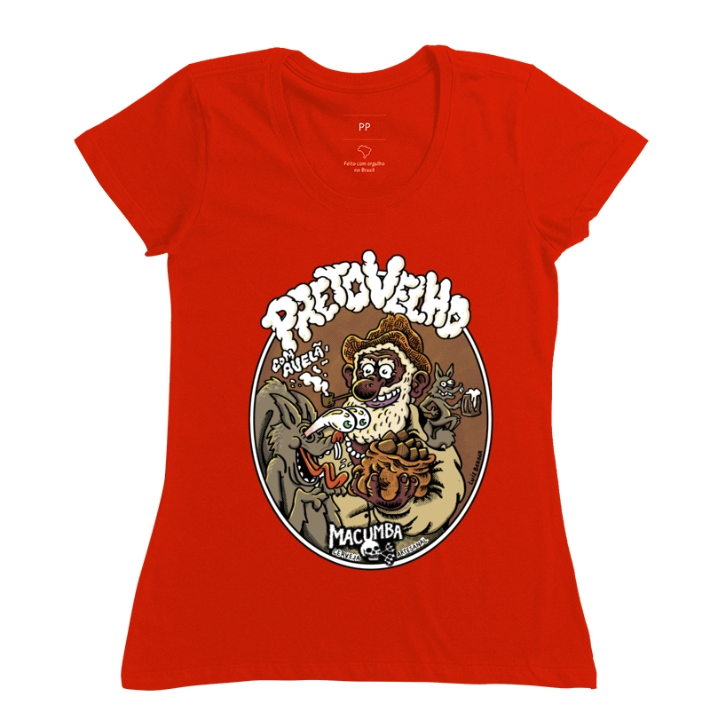 Camiseta Preto Velho com Avelã [Rótulo]