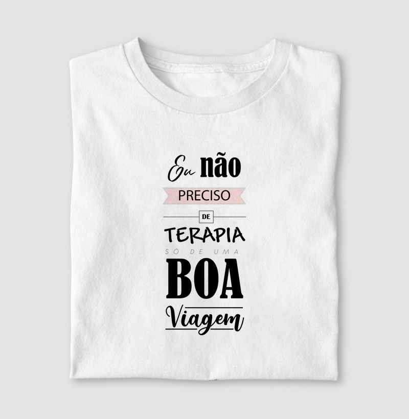 Eu não preciso de terapia só de uma boa viagem