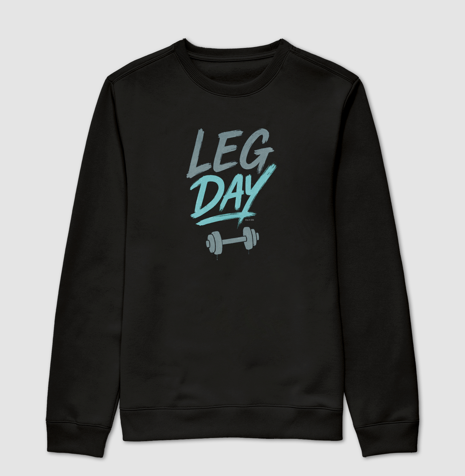 Leg Day - versão pincelada cinza
