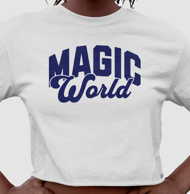 Camiseta Cropped -  Magic World