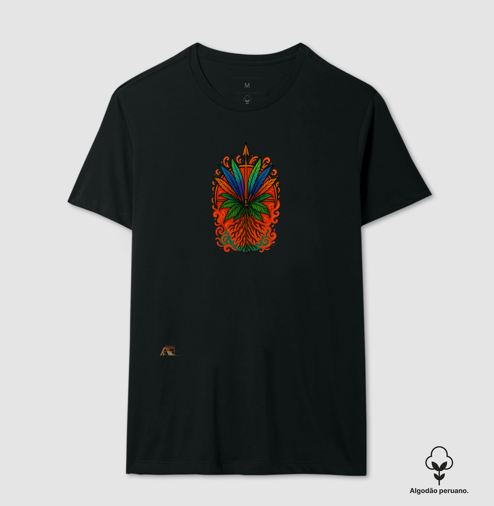 Camiseta Aruanda ê Caboclo Arranca-Toco 100% Algodão