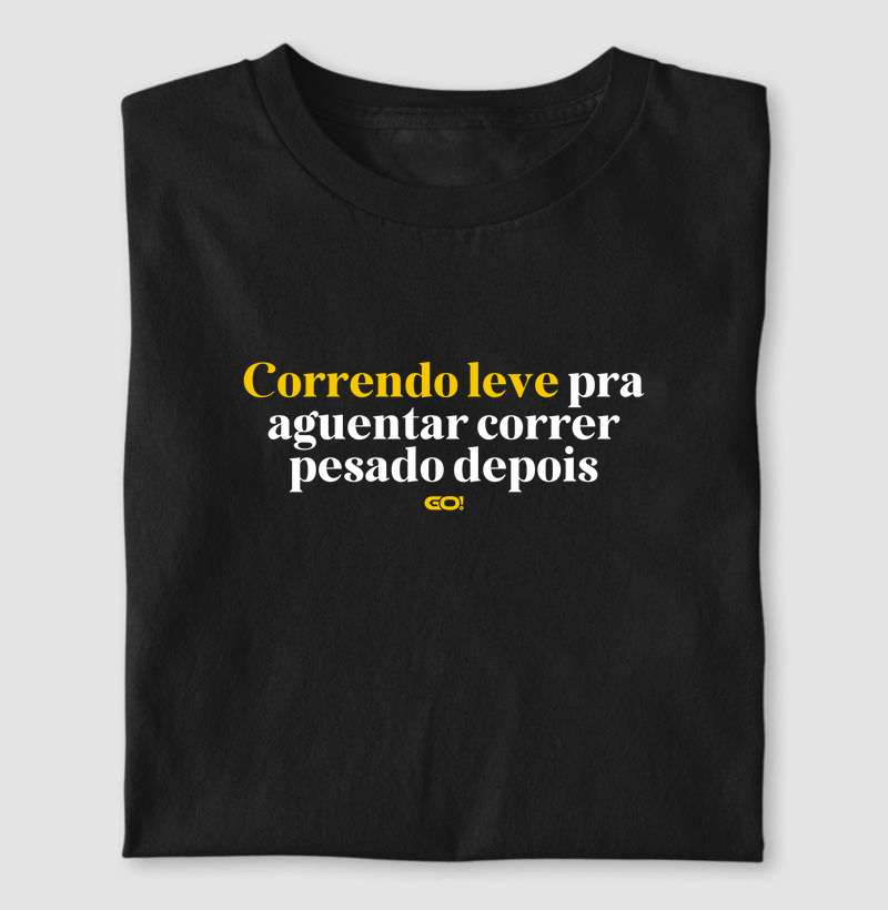 Correndo leve Para depois Correr pesado