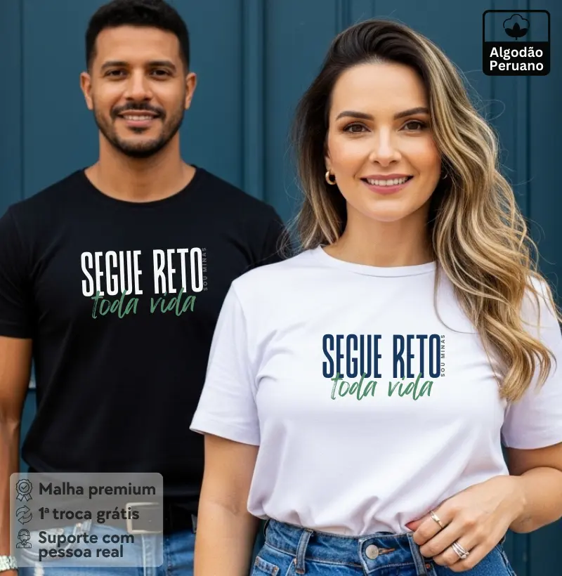 Segue reto toda vida - Algodão Peruano