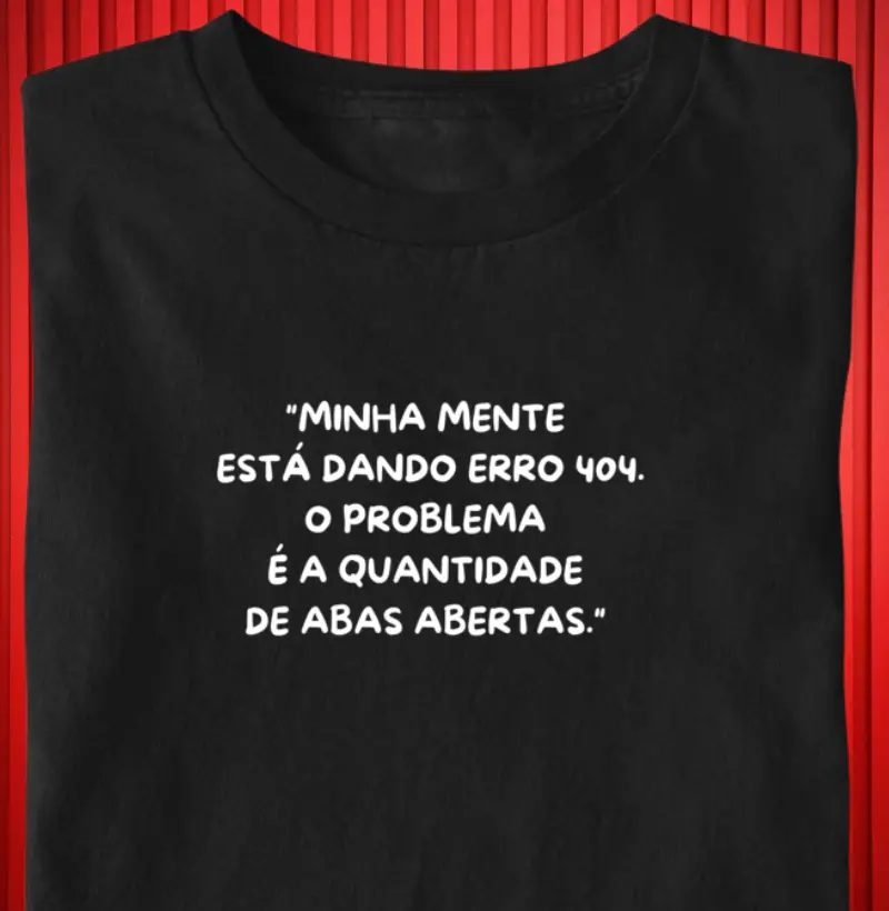 Minha mente está dando erro