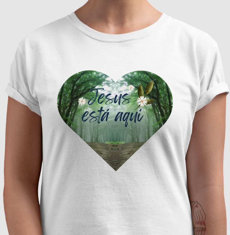 Camiseta Jesus esta aqui