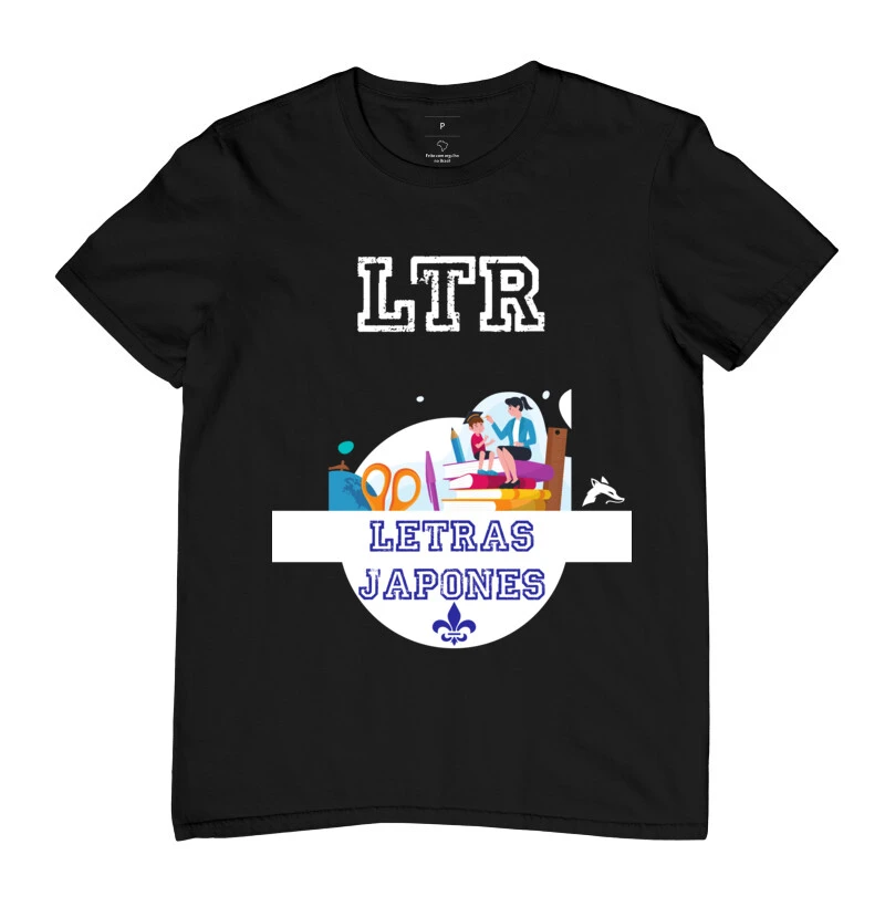 Camiseta Tshirt Letras Japonês 0055