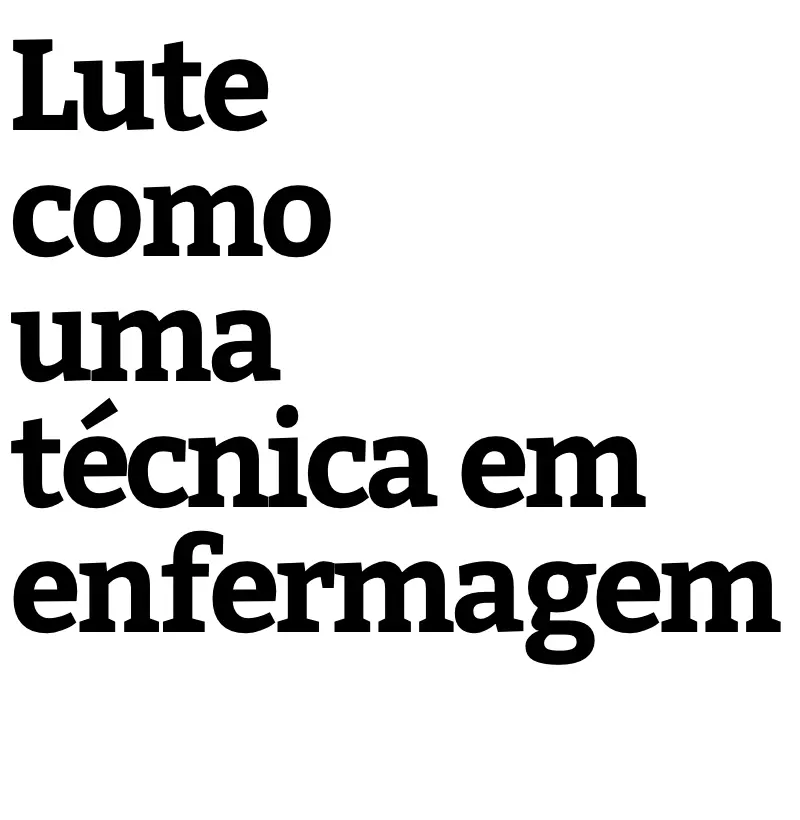Lute como uma técnica em enfermagem