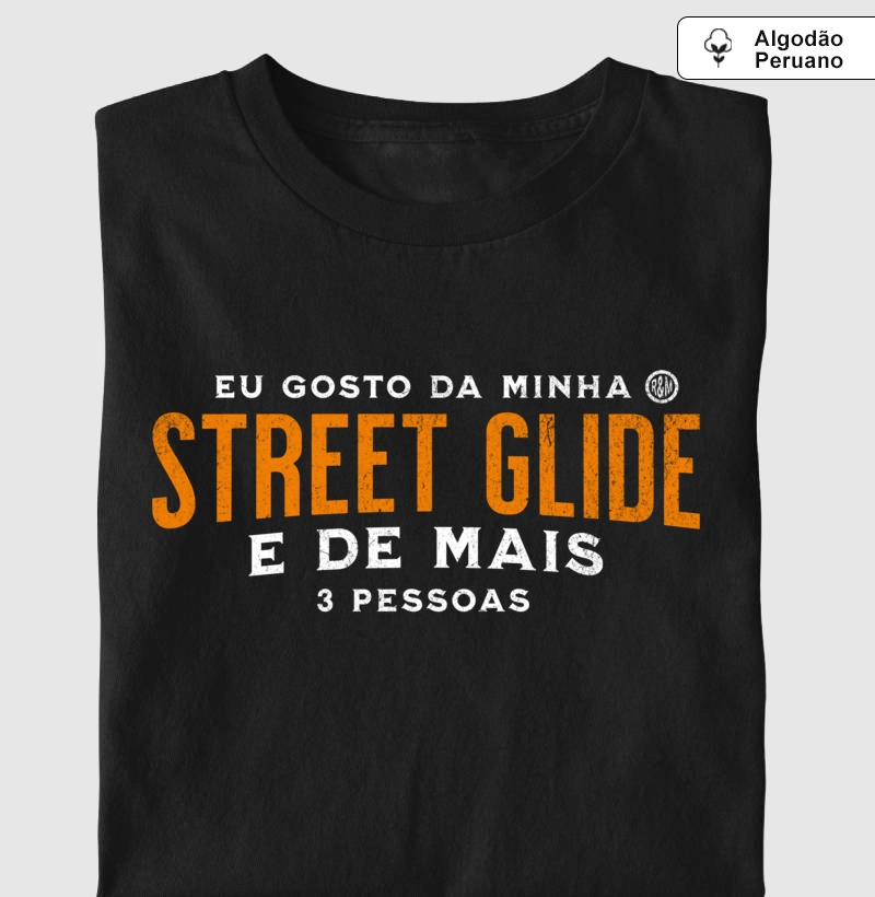eu gosto da minha Street Glide e de mais 3 pessoas