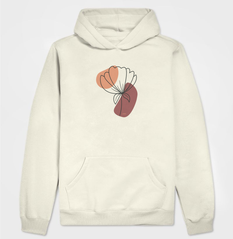 Flor estilizada fundo rosa