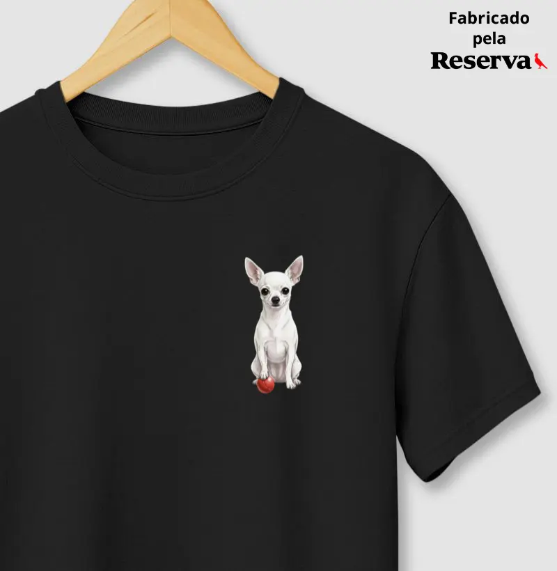 Chihuahua Branco Minimalista