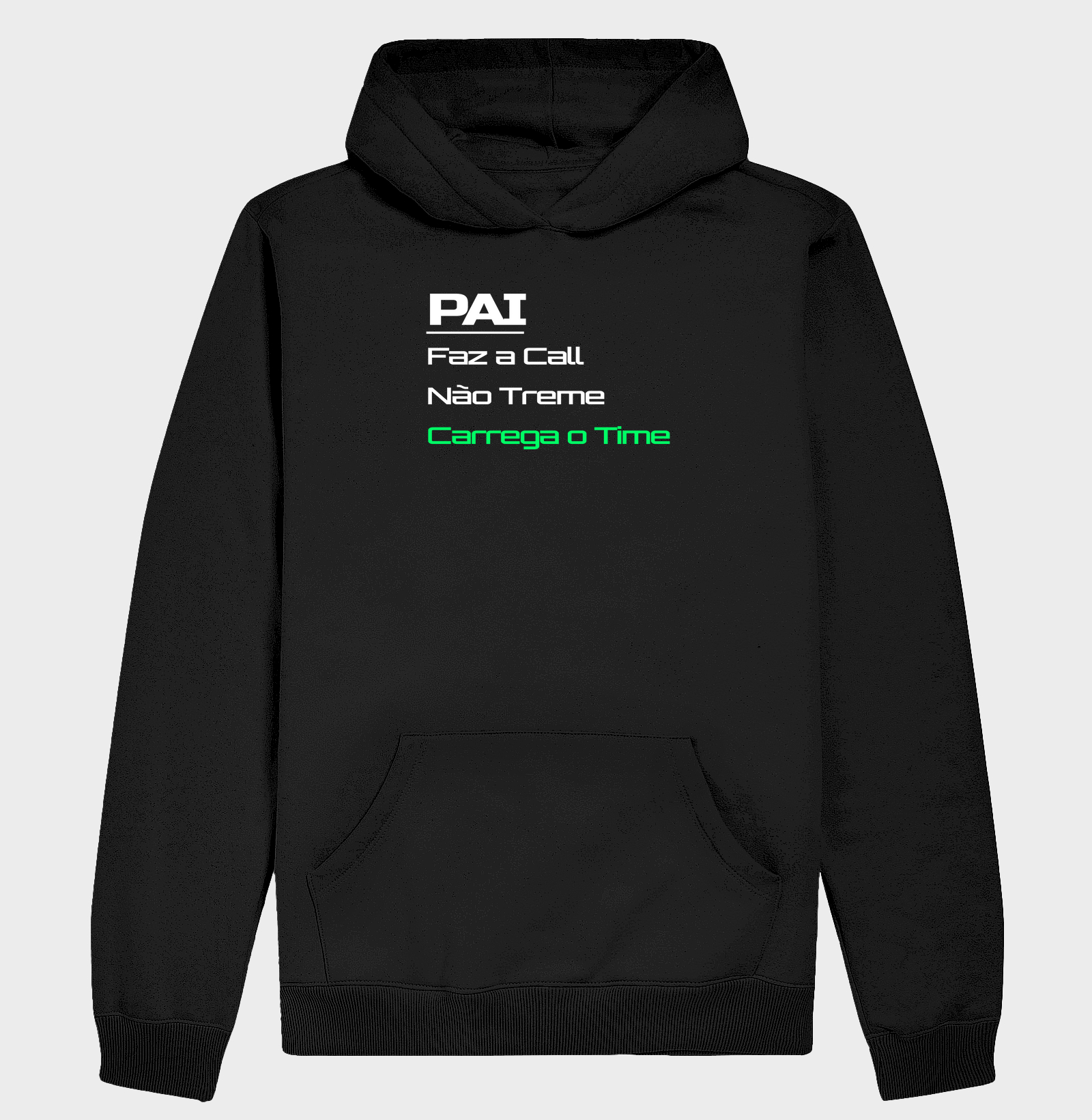 Camiseta Gamer Pai – Faz a Call, Não Treme, Carrega o Time