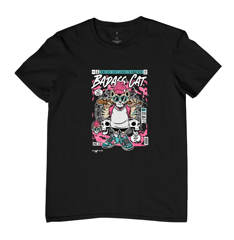 Camiseta Badass Cat