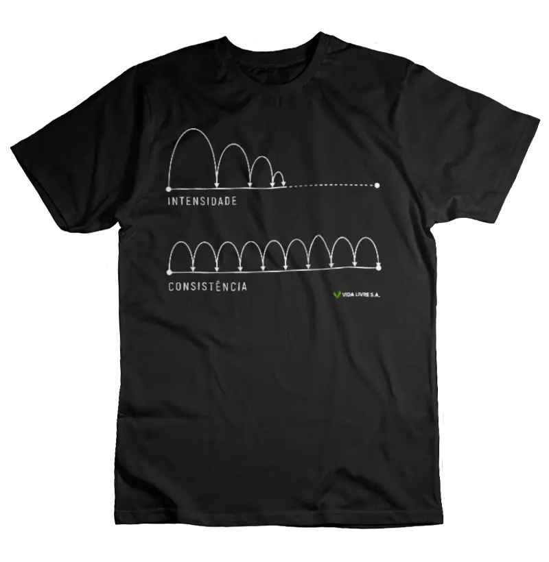 Camiseta Vida Livre SA Intensidade x Consistência