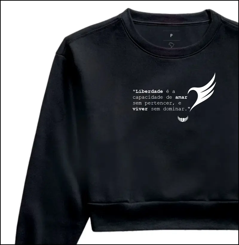 Moletom Cropped Viver sem dominar