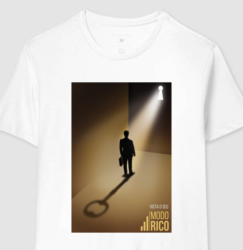 Camiseta estampada com frase de finanças 9
