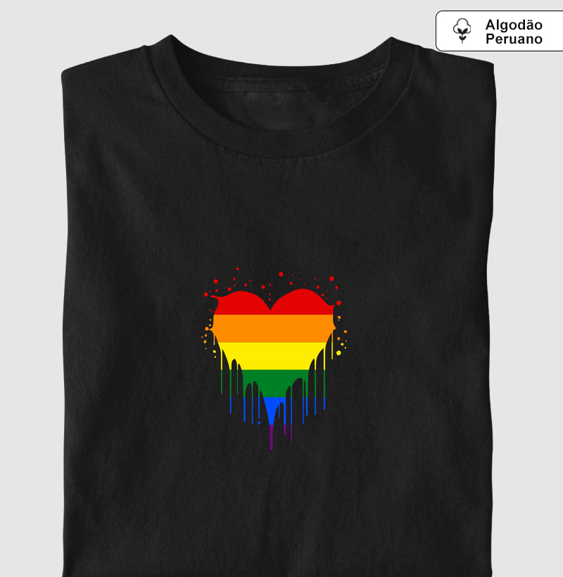 Coração LGBT Escorrendo