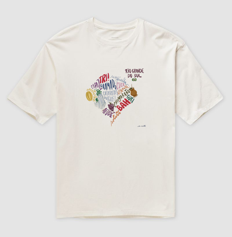 Camiseta Oversized Alma Rio-Grandense