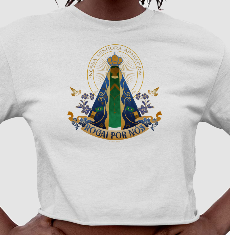 Nossa Senhora Aparecida - efeito pintura texturizada