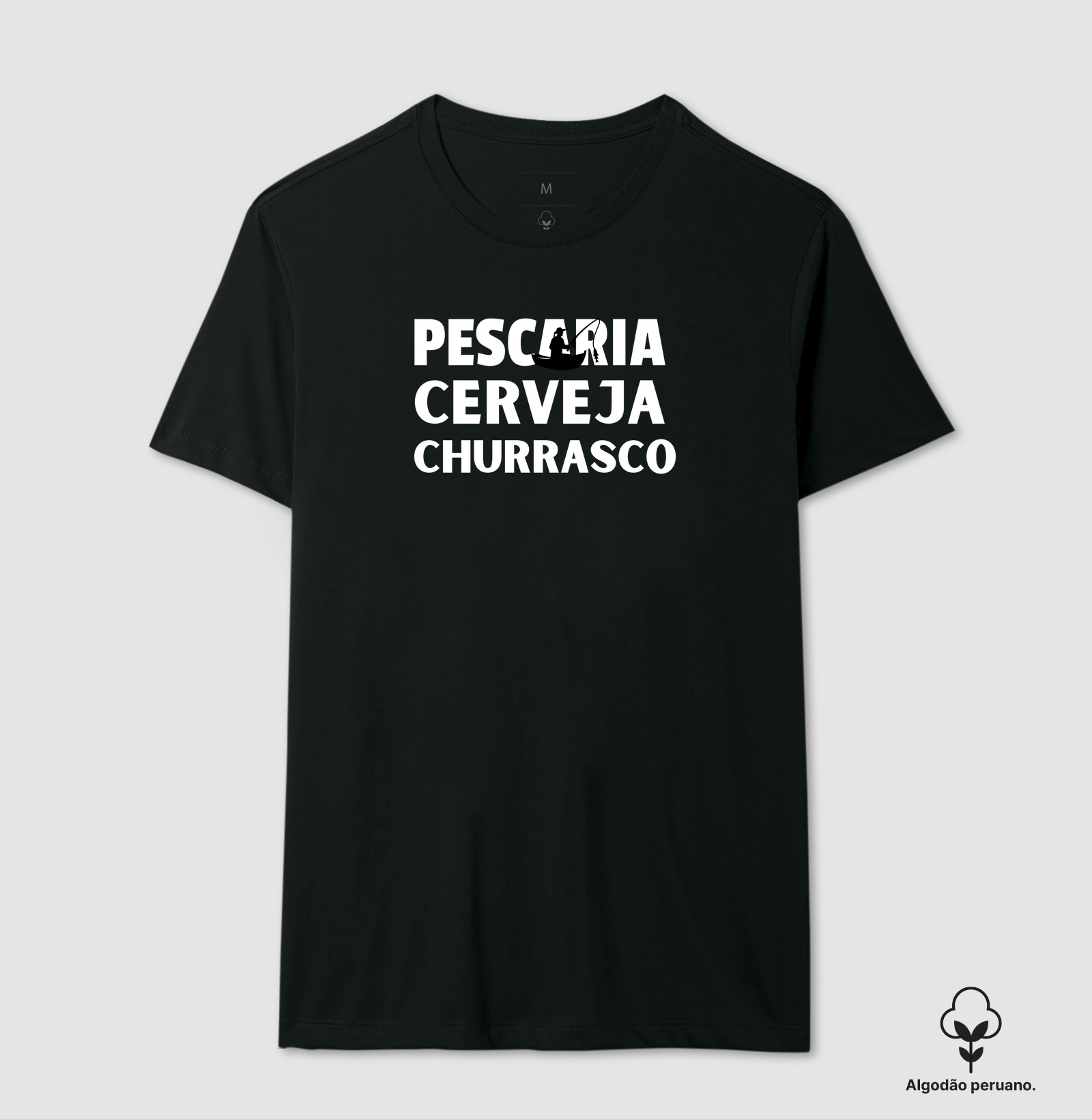 PESCARIA CERVEJA CHURRASCO - CAMISETA PREMIUM