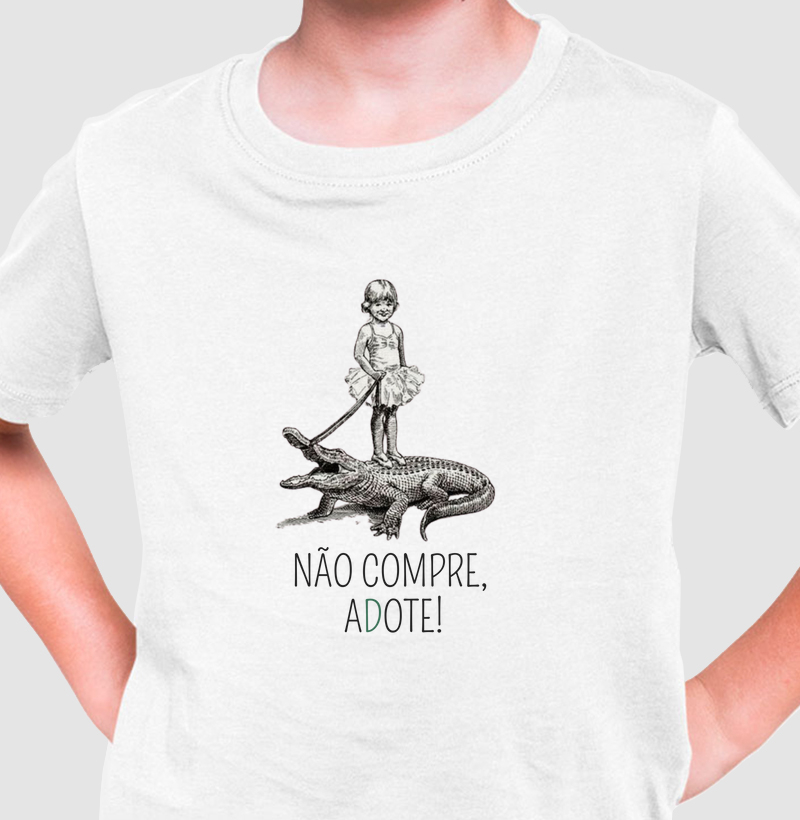 Não compre, adote! Jacaré infantil