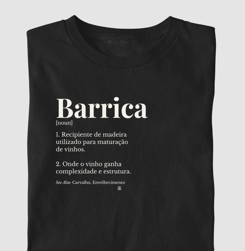 Camiseta Barrica — Wine Dictionary