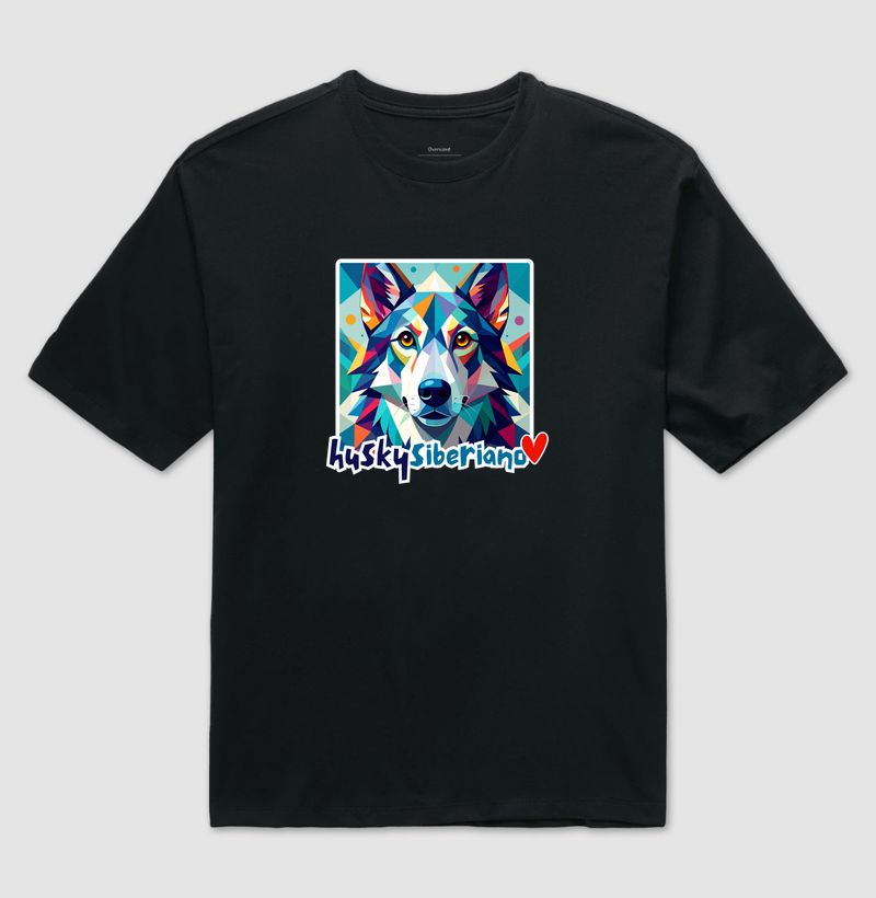 Geometric Husky Siberiano
